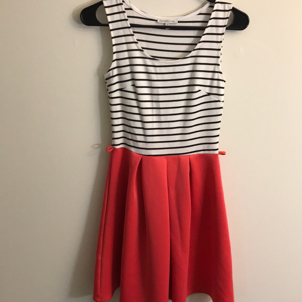 Striped/Solid Fit & Flare